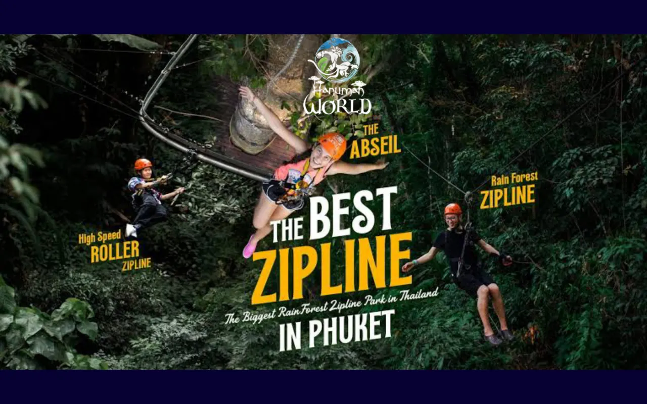 Phuket Hanuman World ip ve zipline parkı