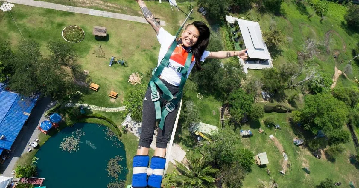 Pattaya'da bungee jumping ve Human Slingshot deneyimi