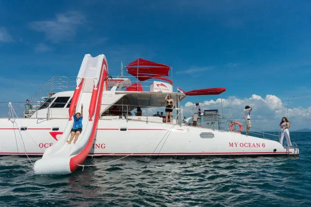 Pattaya Catamaran Sunset Cruise to Ko Phai and Ko Rin thumbnail
